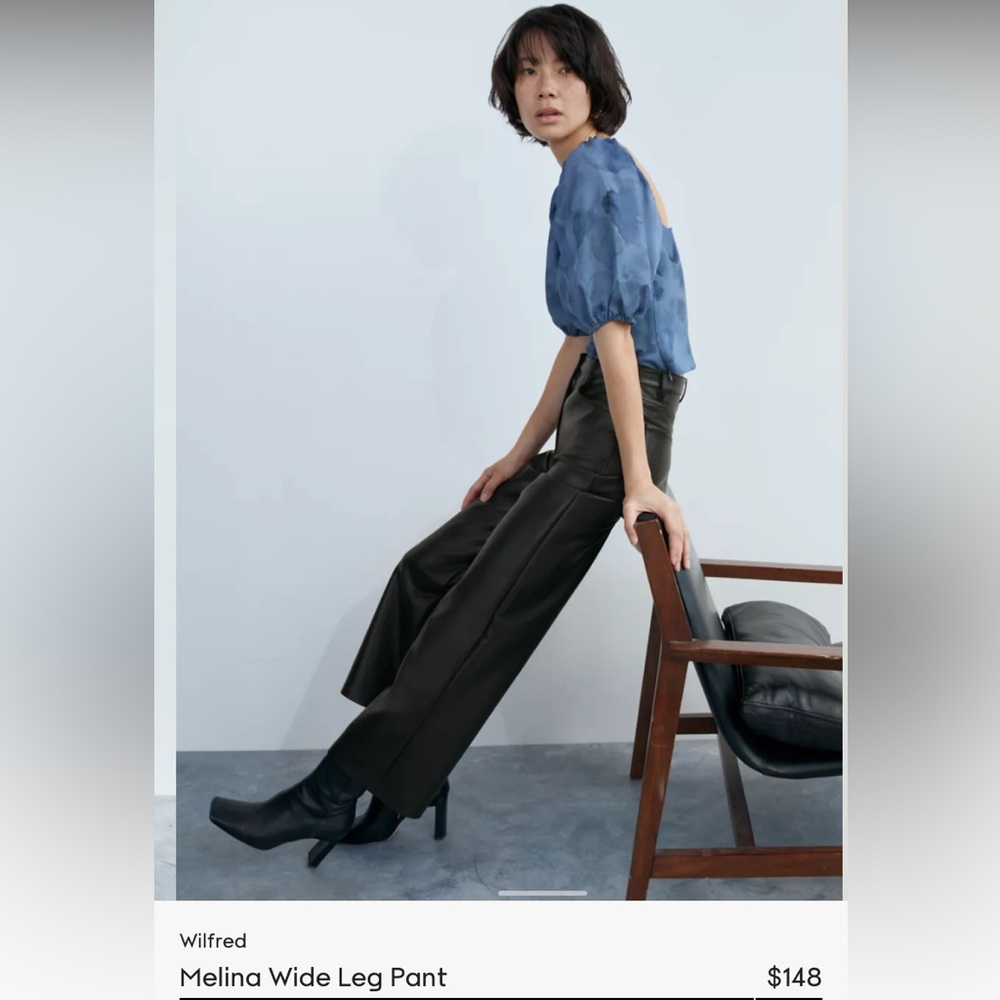 aritzia leather pant